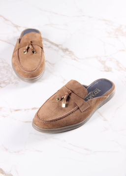 Мюли 1070.2614be. светло коричневая замша