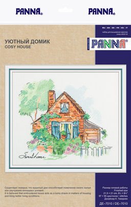 Набор для вышивания PANNA DE-7010 Уютный домик 21.5 х 21 см