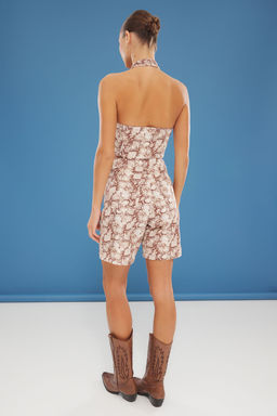 TRENDYOLMILLA Cok Renkli Y?lan Desenli Dokuma Sort & Bermuda TWOSS25SR00018  фото 6