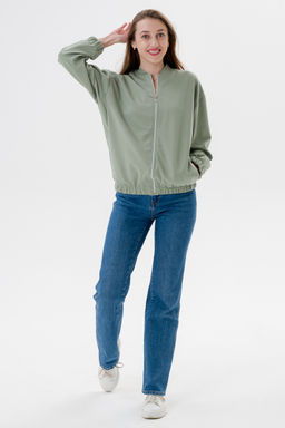 Бомбер из коттон фита полынь макси - Амадэль фото 23