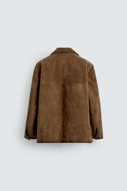 LIMITED EDITION SUEDE LEATHER JACKET - Zara фото 8