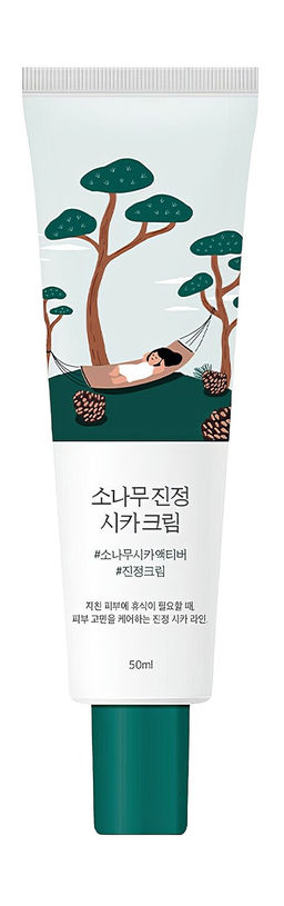 Pine Calming Cica Cream Plus - Двойной крем с экстрактом центеллы для проблемной кожи , 60 мл