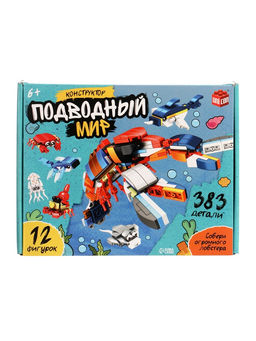 Конструктор Морской мир, 12 в 1, 383 детали - Unicon фото 14
