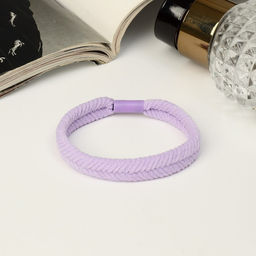 Цена за 12 шт. Резинка для волос «Махрушка элит», плетение колосок колор, 5 см, МИКС