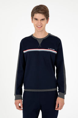 Мужской темно-синий пижамный комплект - U.s. polo assn фото 3