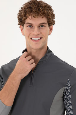 Мужской свитшот антрацитового цвета - U.s. polo assn фото 2