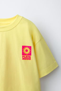 CAMISETA ESTAMPADO TEXTO / Amarillo - Zara фото 3