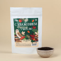 Чай чёрный Дорогому учителю вкус: мята, 50 г.