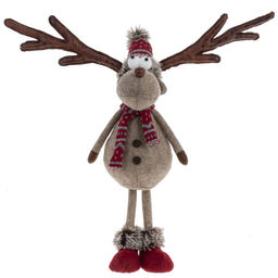 Игрушка набивная "Олень", L24 W13 H55/43 см, 2в.