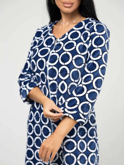 Халат женский, цвет синий