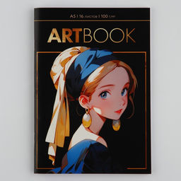 Тетрадь для скетчей А5, 16 л. 100 г/м2 Девушка с сережкой