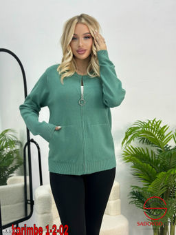 кофта женская на молнии оверсайз - Bruno фото 3