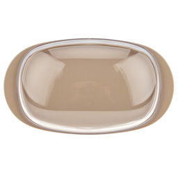 Масленка пластмассовая Кристалл 19х10х6см, прозрачная крышка, латте (Россия) - Домашняя мода фото 6