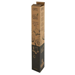 51550 GIPFEL Скалка ECO 38 см из дерева гевеи, с крутящимися ручками. Материал: силикон, дерево. Цвет: бежевый  фото 3