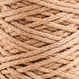 Шнур для вязания "Классик" без сердечника 100% полиэфир ширина 4мм 100м (св.бежевый)