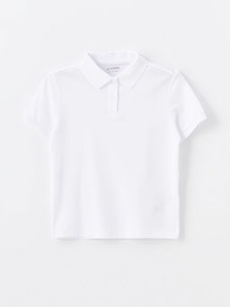 Polo Yaka Basic K?sa Kollu K?z ?ocuk Ti??rt