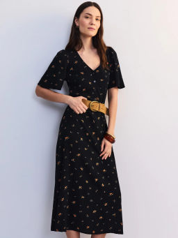 Платье миди с треугольным вырезом ZR2605012914-229 / Zarina