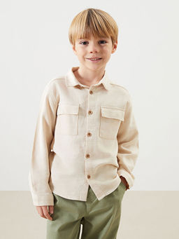 Basic Uzun Kollu Erkek ?ocuk G?mlek ve Pantolon 2li