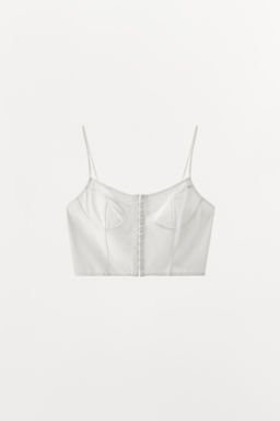 MODAL CORSET STRAPPY TOP - Zara фото 4