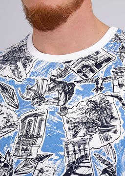CLE Футболка муж. 542371/24кдн джинсовый/т.синий - Clever wear фото 4