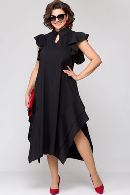 Платье EVA GRANT 7297К черный+крылышко