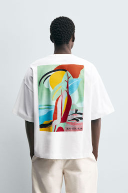 ABSTRACT PRINT T-SHIRT - Zara фото 4
