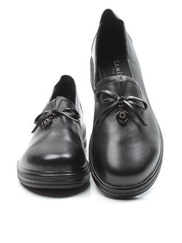 03-5071 BLACK Полуботинки женские (натуральная кожа)