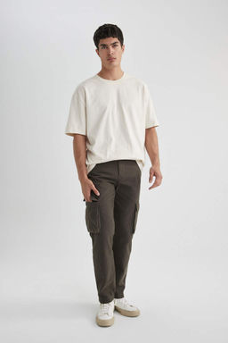 Брюки прямого кроя с нормальной талией и нормальной талией - Defacto фото 3