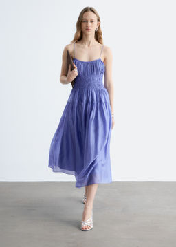 Vestido midi fruncido - H&m фото 2