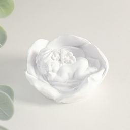 Цена за 2 шт. Фигурка Ангелочек спящий в цветке, 3.5?5.5?5.5 см, МИКС