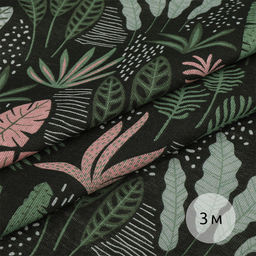 Ткань Лен, арт.TBY-DJ-46, 140г/м?, 30% лен 70% хлопок, шир.150см, уп.3м