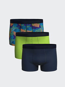 Standart Kal?p Pamuklu Esnek Erkek Boxer 3l?