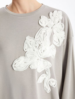 Nak??l? Oversize Kad?n Sweatshirt Tunik - Waikiki фото 5