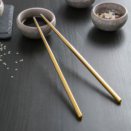 Палочки для суши Bacchette, длина 21 см, золотистые