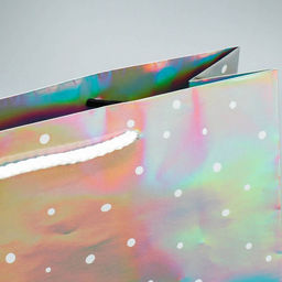 Пакет голографический Спешу к тебе, M 26 30 9 см - Дарите счастье фото 6