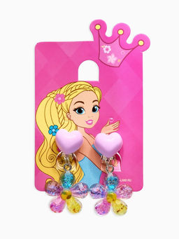 Серьги-клипсы детские «Выбражулька. Цветок», сияющие, цветные