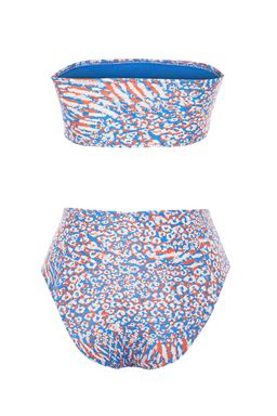 TRENDYOLMILLA Leopar Desenli Straplez Yuksek Bel Hipster Bikini Tak?m? TBESS22BT0018 фото 20