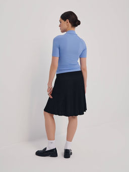CONTE Джемпер в рубчик с имитацией корсета LD 2629 cornflower - Conte elegant фото 3