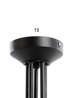 Люстра 20135/5BK, 5×60 Вт, E27, 60×60×32 см, белый/чёрный