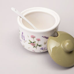 САХАРНИЦА С ЛОЖКОЙ AGNESS FLOWER STORY 10*9,5 СМ 300 МЛ  фото 4