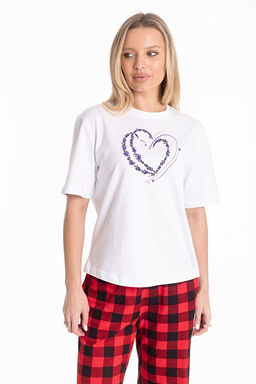 Футболка с принтом М326066Пб белый