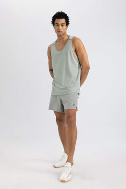 DeFactoFit Стандартная посадка с круглым вырезом, майка из плотной ткани  фото 2