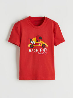 Bask?l? Erkek ?ocuk Penye Ti??rt