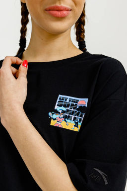 Футболка Хлопок Черный - Anta фото 3