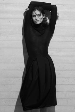 FALDA TULIP?N MIDI DE LANA PLISADA - H&m фото 5