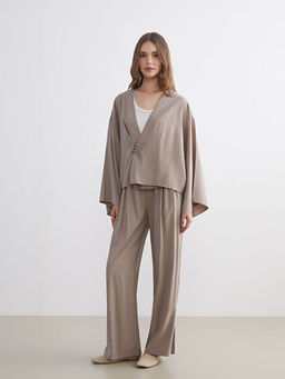 Kruvaze Yaka Oversize Kad?n Kimono