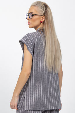 Брюки Орлеан (полоска/серый)