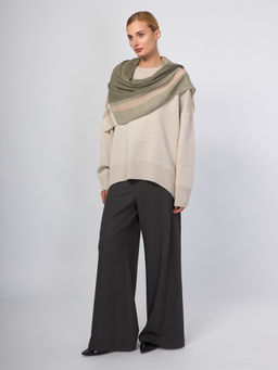 Платок жен. виск+шерсть 100х100 LG33-136-14 - Labbra фото 3