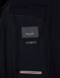 Lacivert Slim Fit Y_n Tak_m Elbise