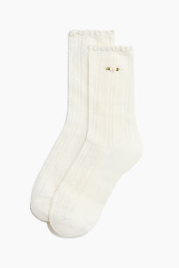 Pack de 2 calcetines en punto pointelle - H&m фото 3